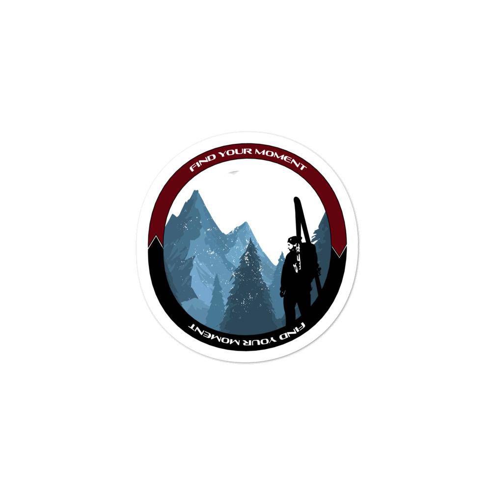 The Find Your Moment Bootpacker Sticker | Avantii Outerwear