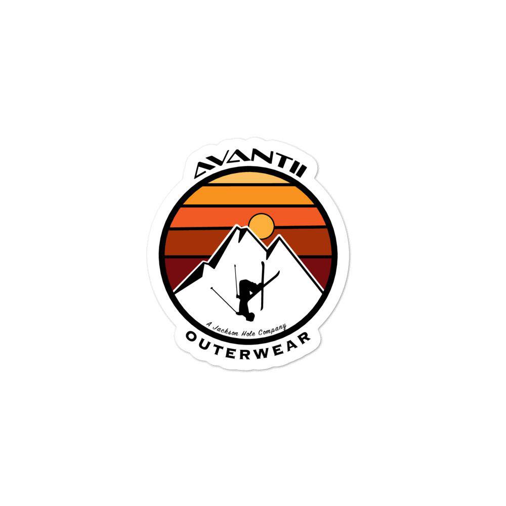 The Free Skier Sticker | Avantii Outerwear