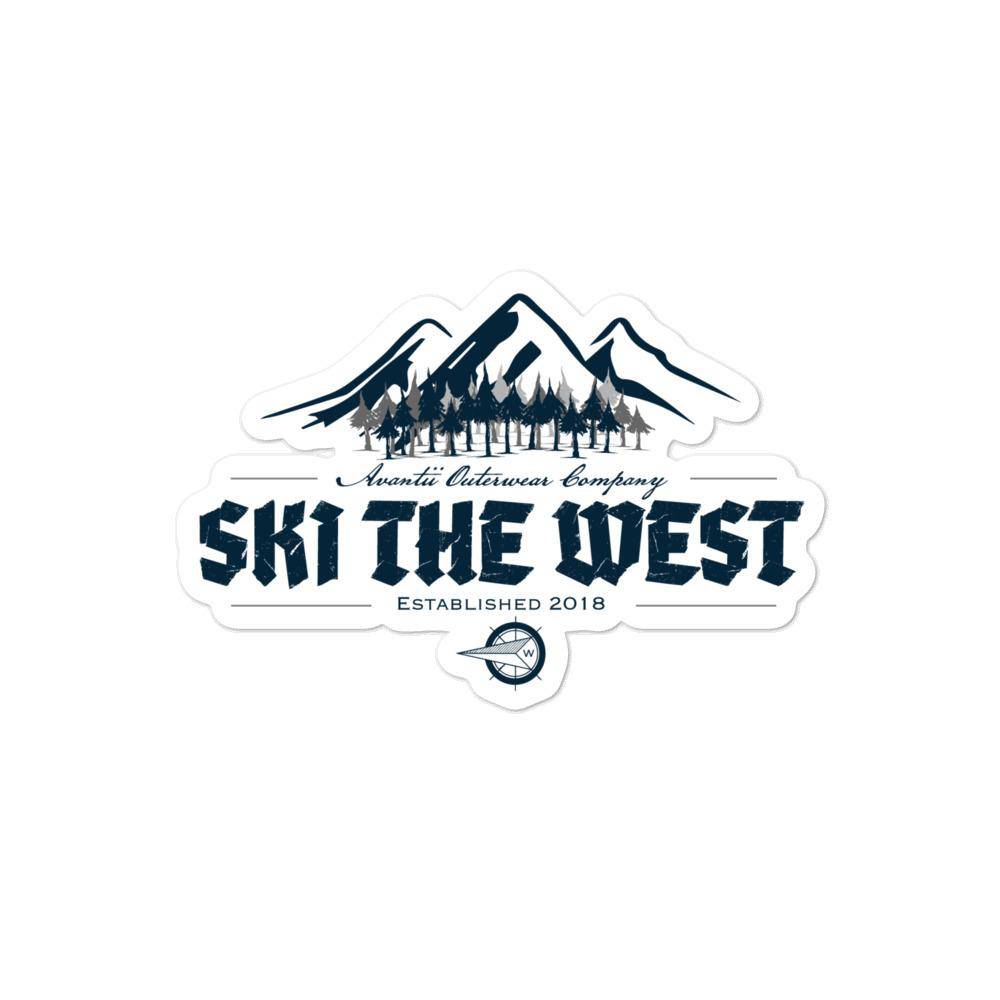 Ski the West Sticker | Avantii Outerwear