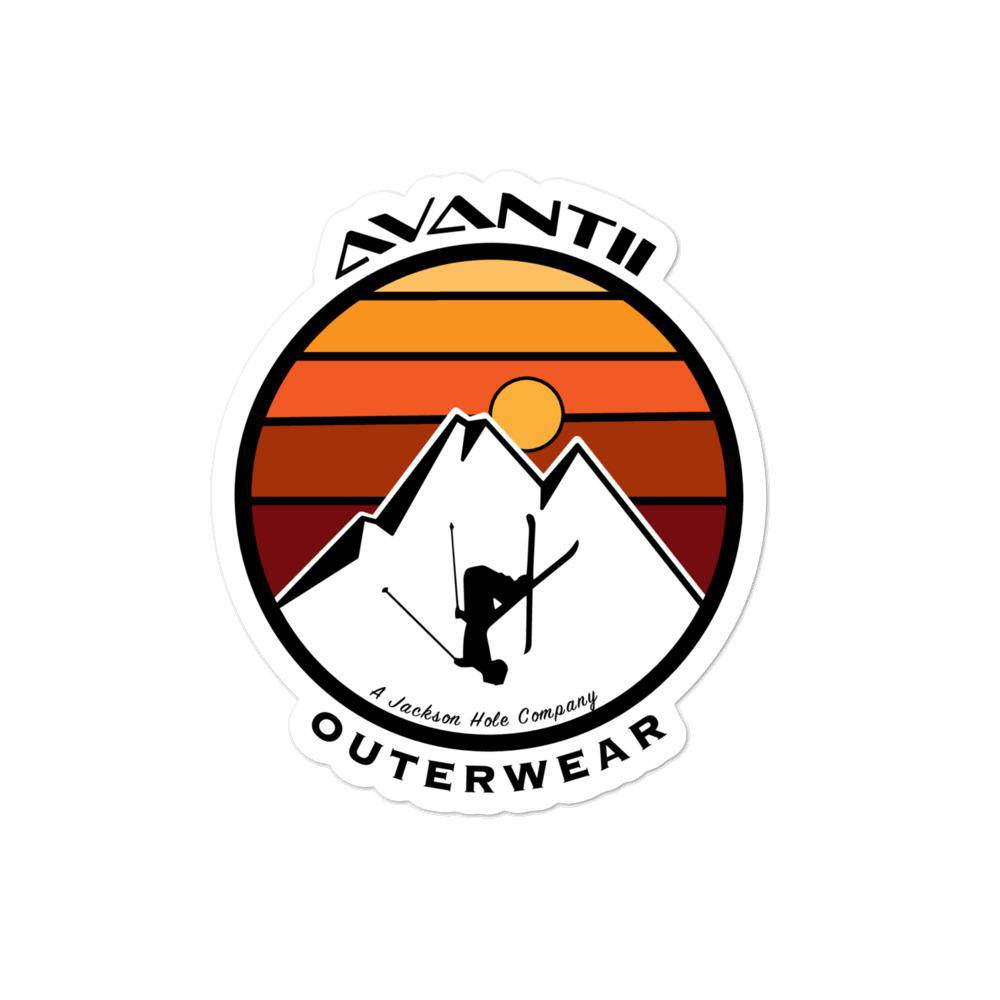 The Free Skier Sticker | Avantii Outerwear