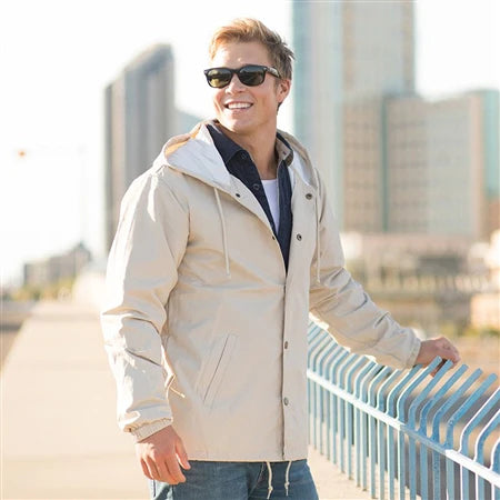 MC Water-Resistant Hooded Windbreaker