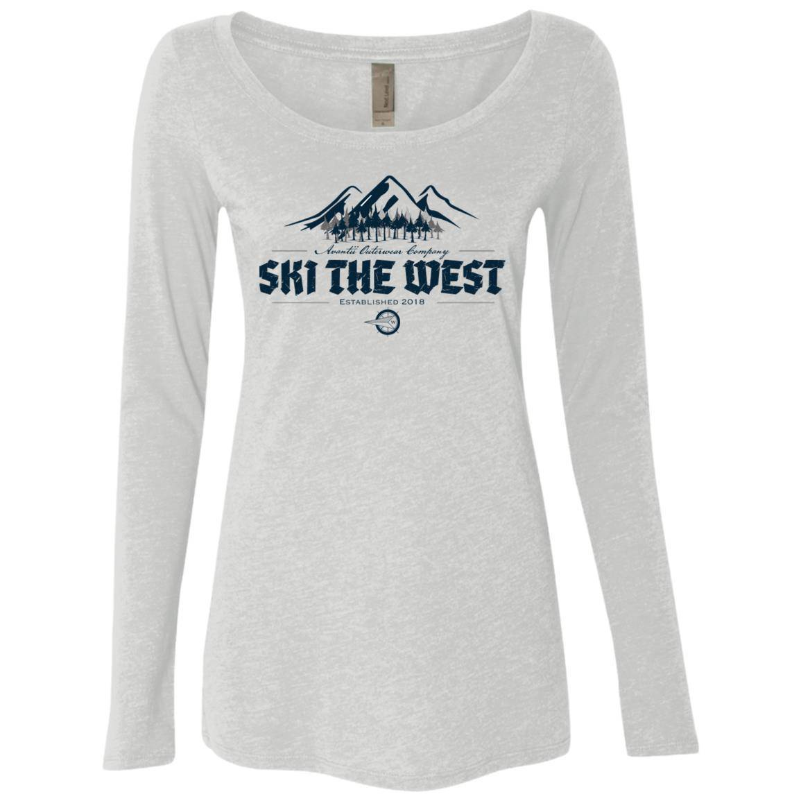 Ski The West Ladies' Triblend Long Sleeve | Avantii Outerwear