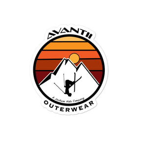 The Free Skier Sticker | Avantii Outerwear